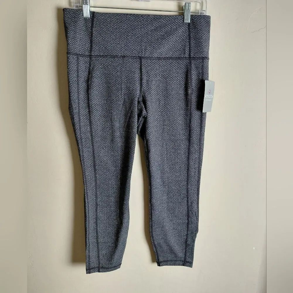 NWT Athleta Criss Cross Power Up 7/8 Tight Large PETITE